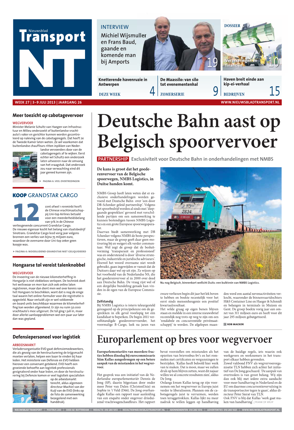 Deutsche Bahn Aast Op Belgisch Spoorvervoer