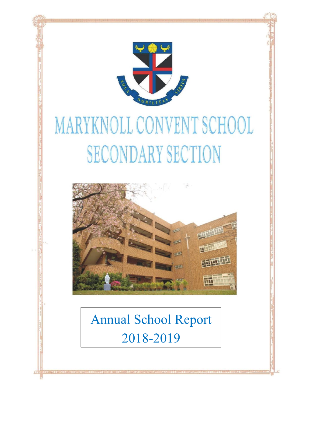 Annual School Report 2018-19