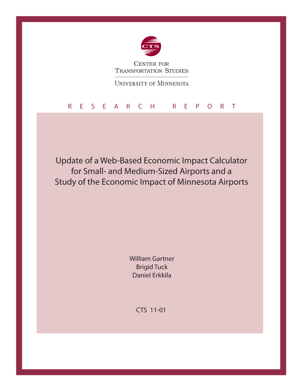 Economic Impact of Minnesota's Airports