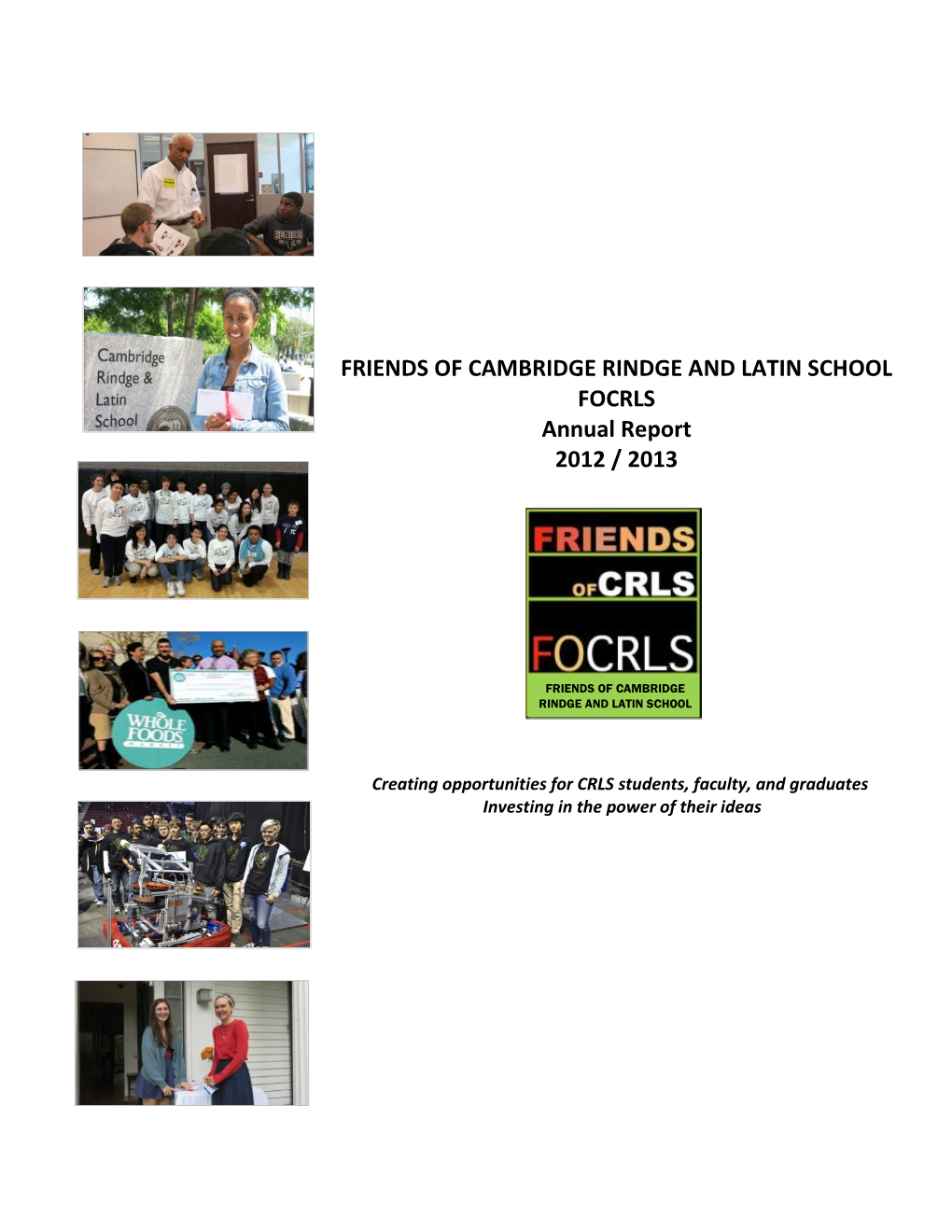 Friends of Cambridge Rindge and Latin School