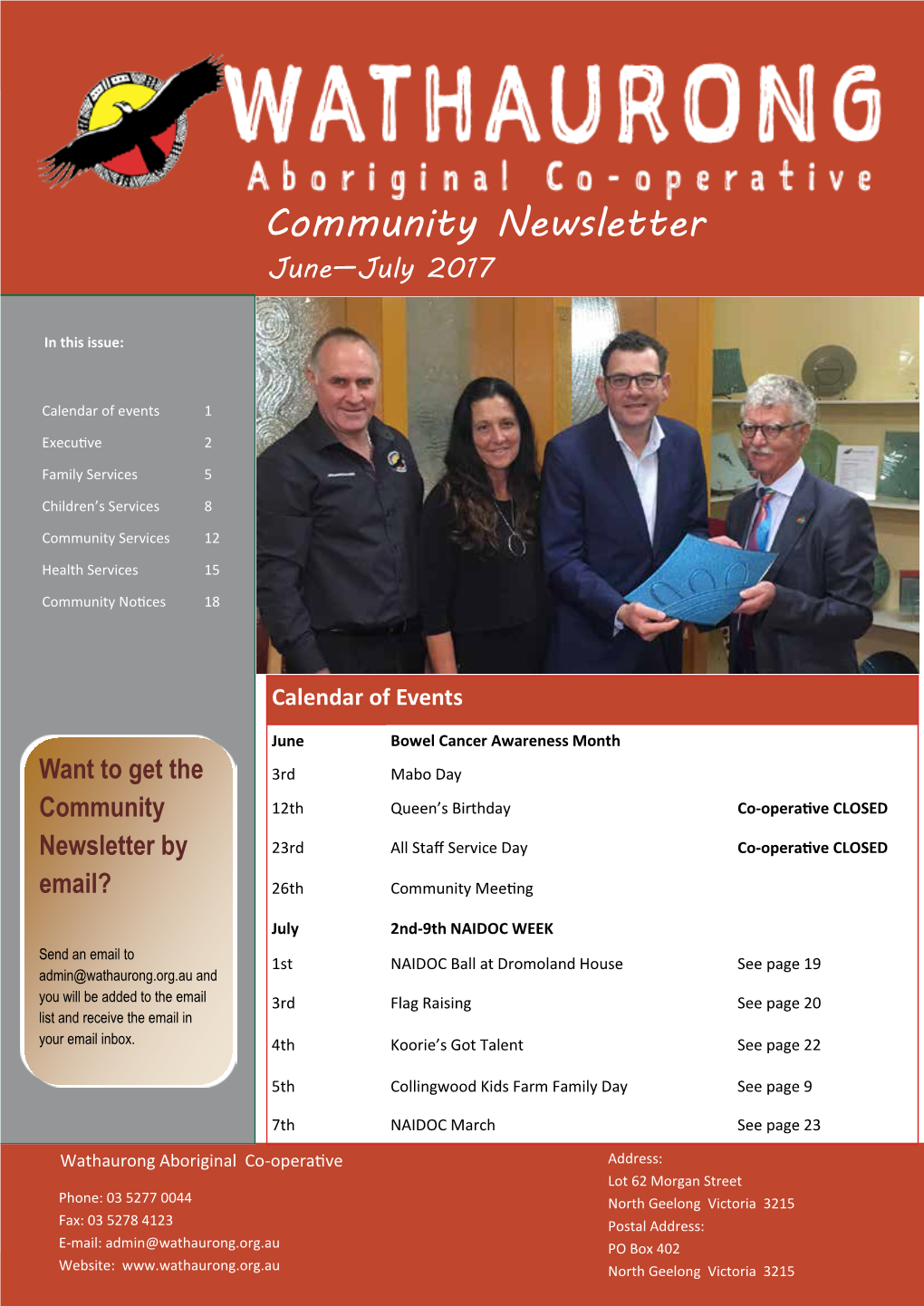 Community Newsletter June—July 2017