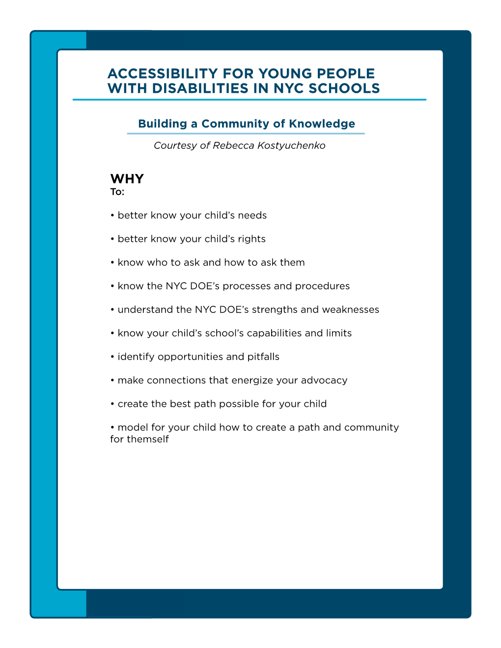 Accessibility for Young People with Disabilities in Nyc Schools