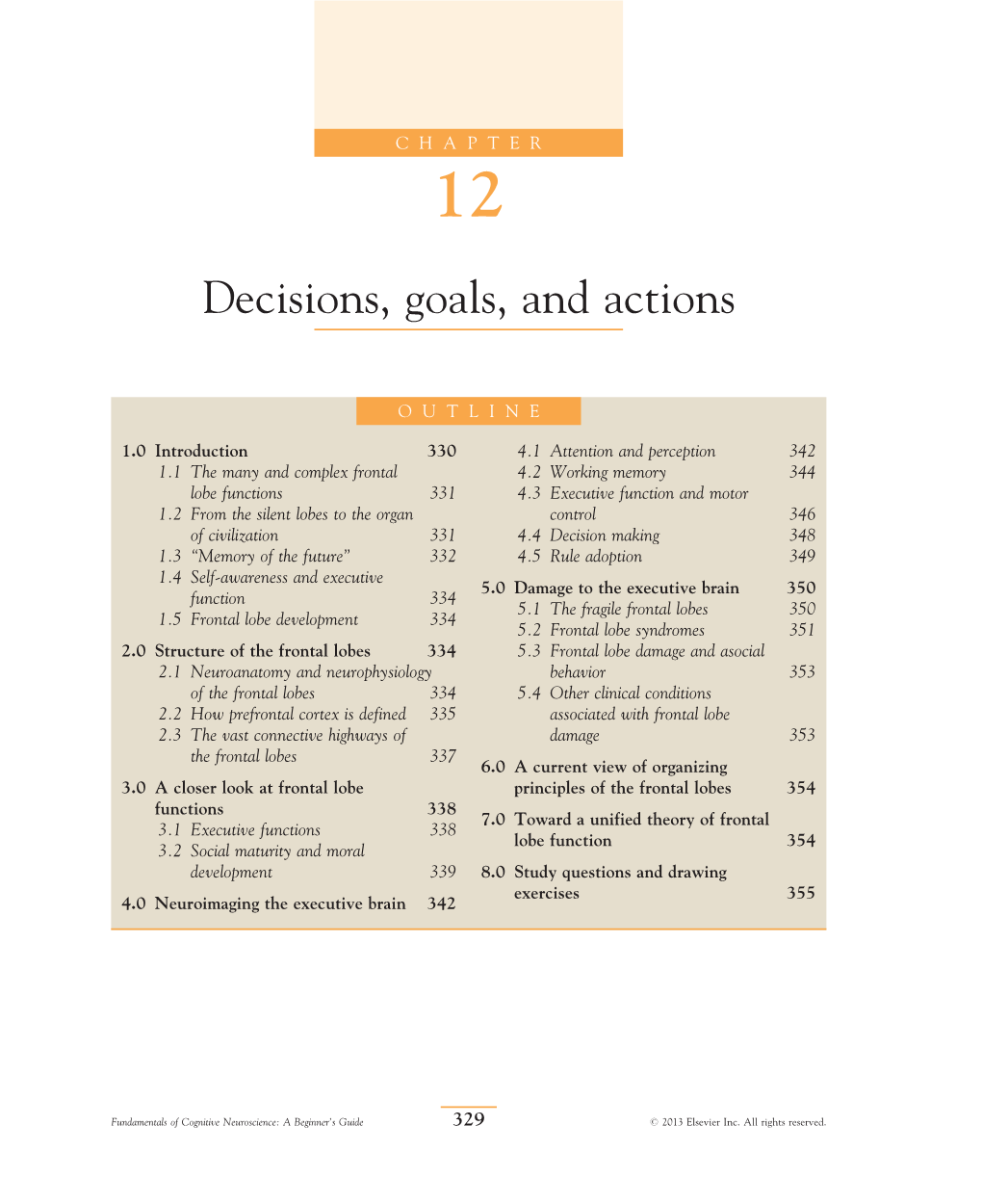 Decisions, Goals, and Actions