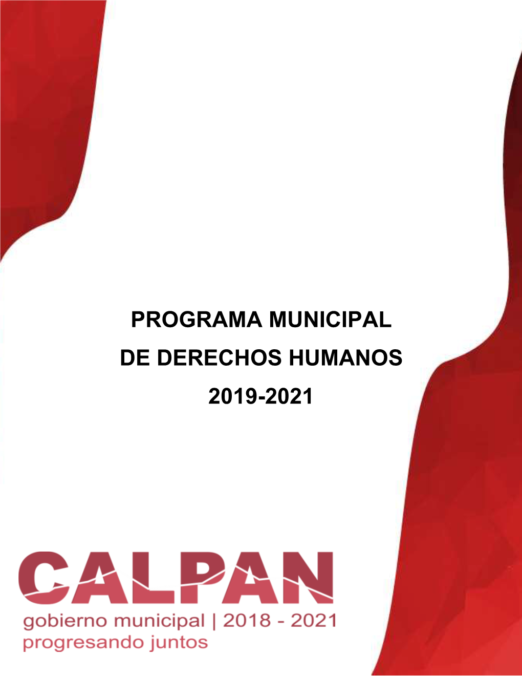 Programa Municipal De Derechos Humanos 2019-2021