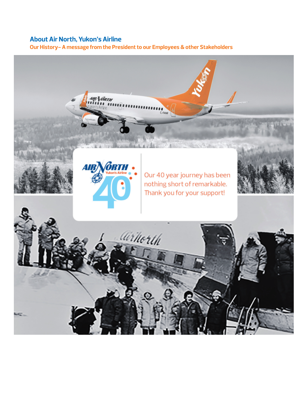 About Air North, Yukon's Airline