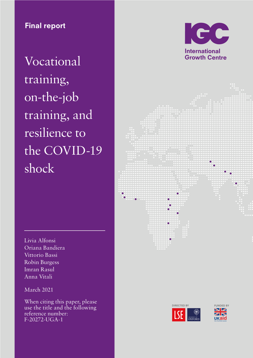 Vocational Training, On-The-Job Training, and Resilience to the COVID-19 Shock