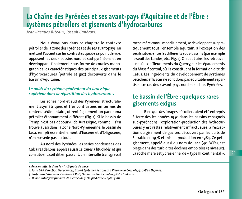 Systèmes Pétroliers Et Gisements D'hydrocarbures