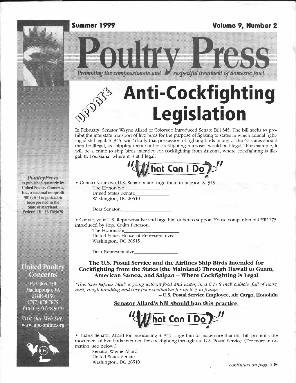 UPC Summer 1999 Poultry Press