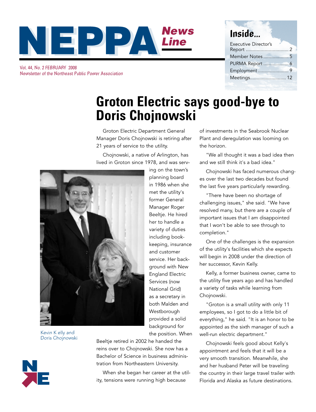 Groton Electric Says Good-Bye to Doris Chojnowski