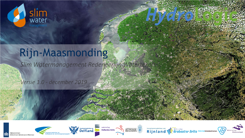 Rijn-Maasmonding Slim Watermanagement Redeneerlijn Watertekort