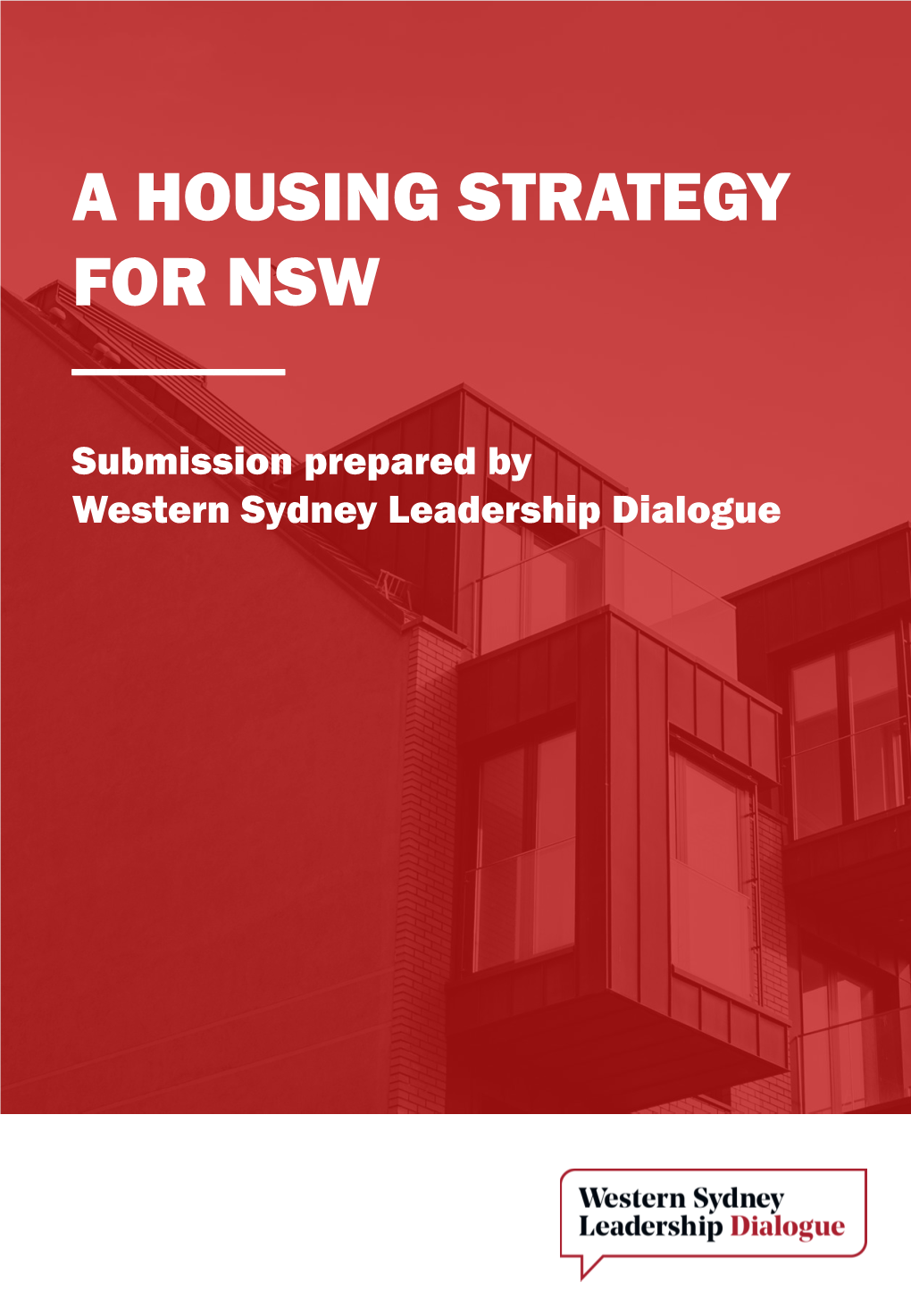 A Housing Strategy for Nsw ______