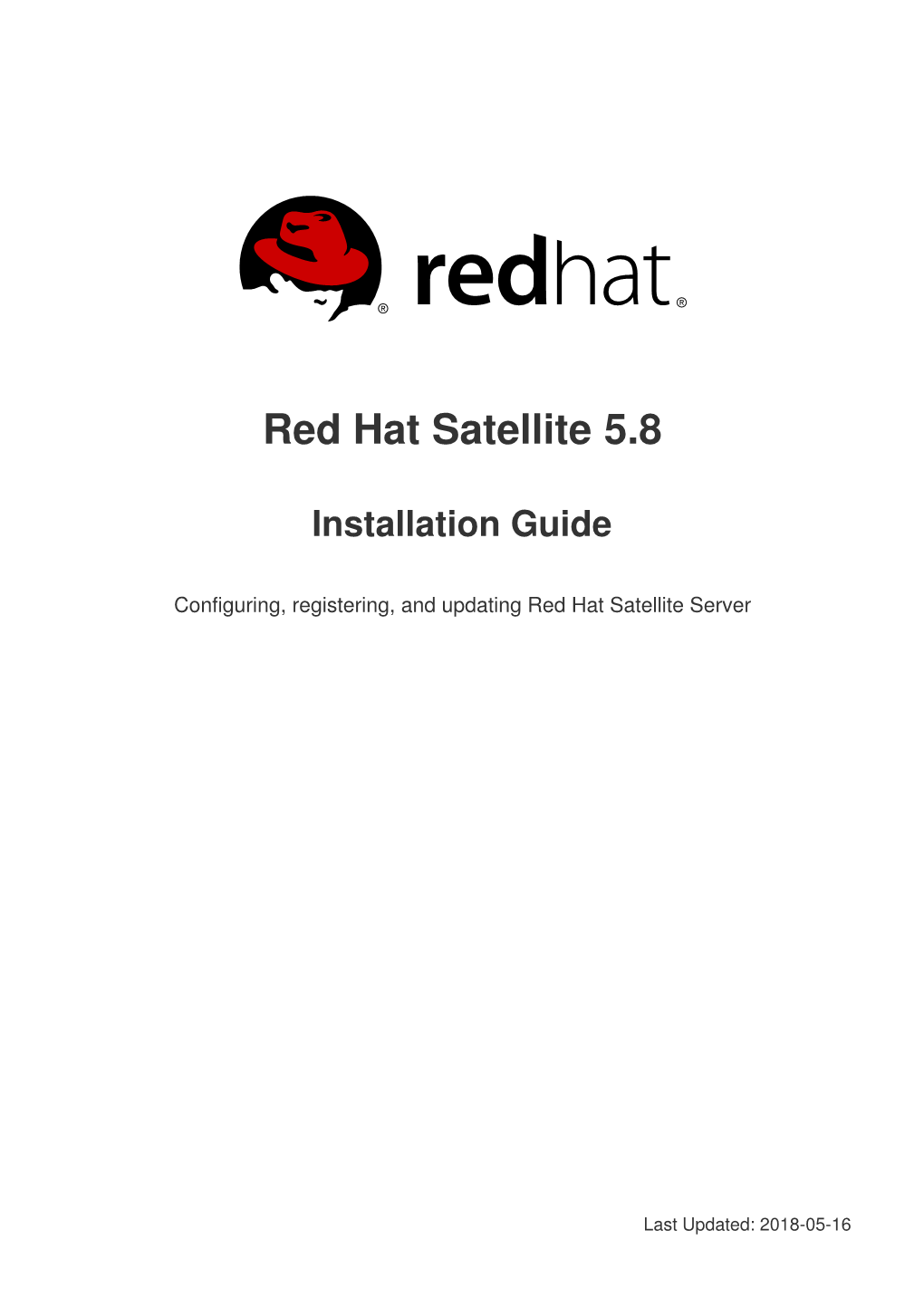 Red Hat Satellite 5.8 Installation Guide