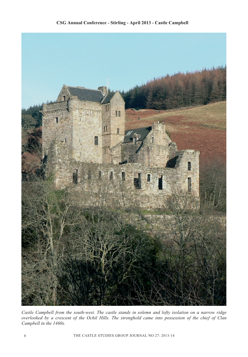 CSG Annual Conference - Stirling - April 2013 - Castle Campbell