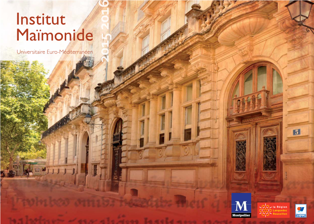 Maimonide Brochure 2015-2016