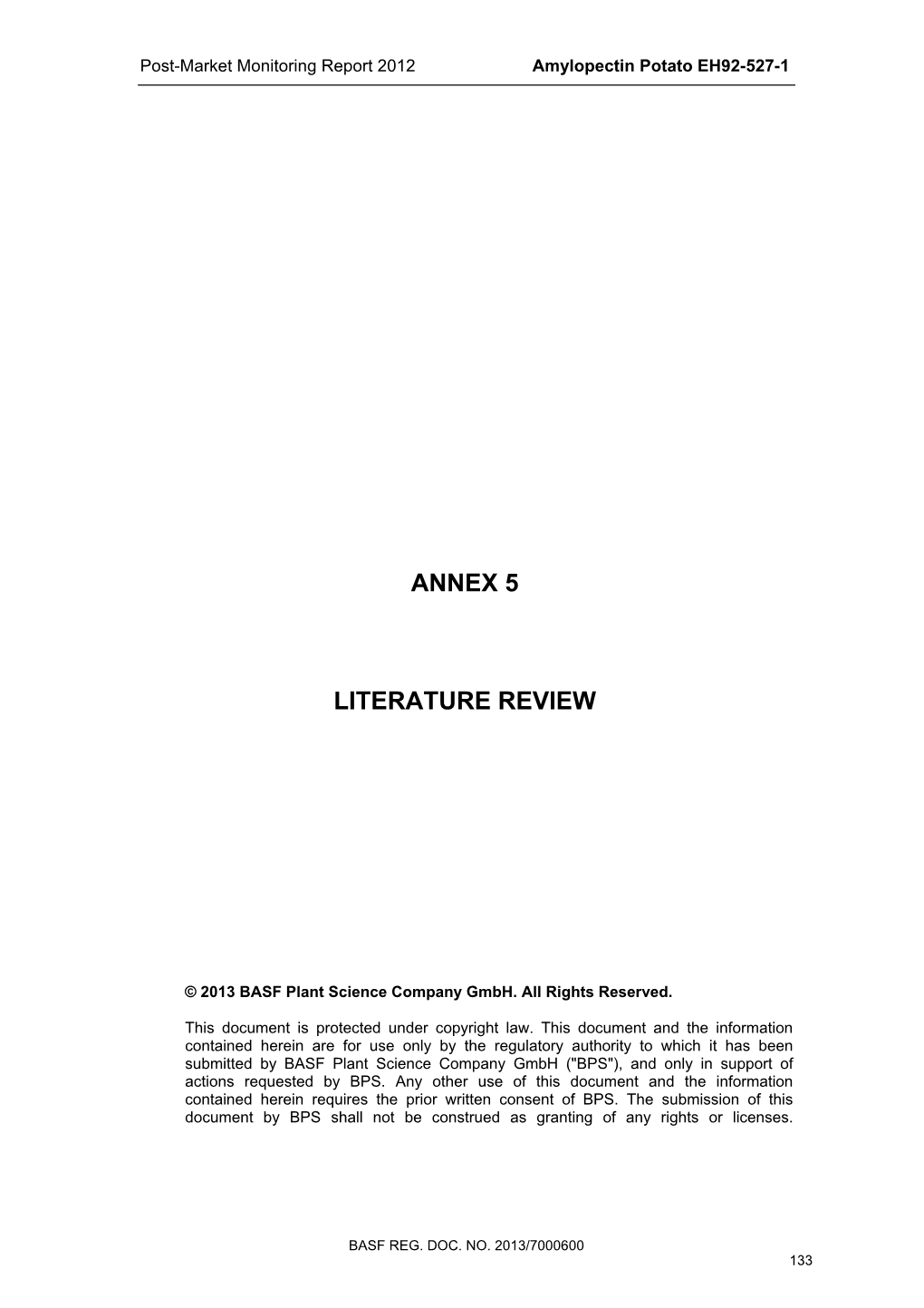 Annex 5 Literature Review