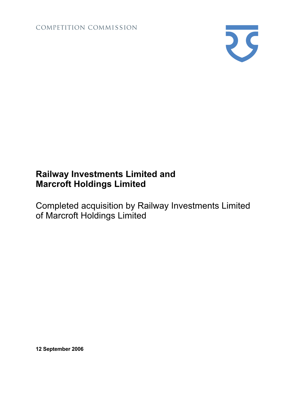 EWS Railway Holdings / Marcroft Engineering Inquiry
