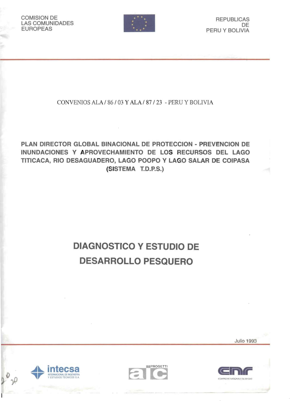 Diagnostico Y Estudio De Desarrollo Pesquero.Pdf -.. . ~... Intecsa