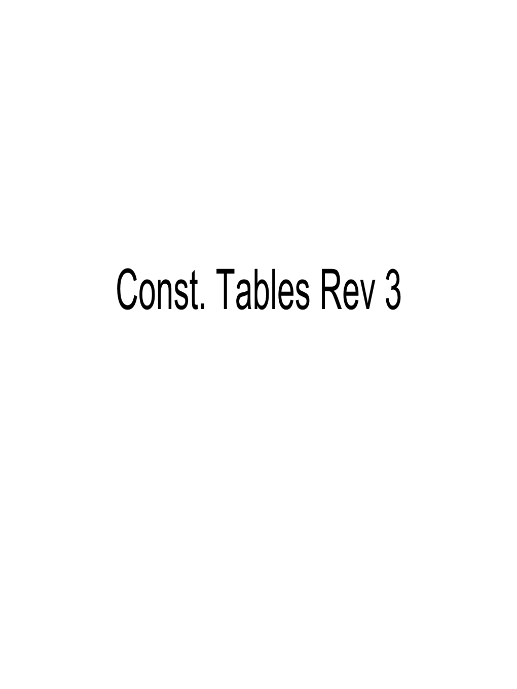 Const. Tables Rev 3 Andromeda Rev