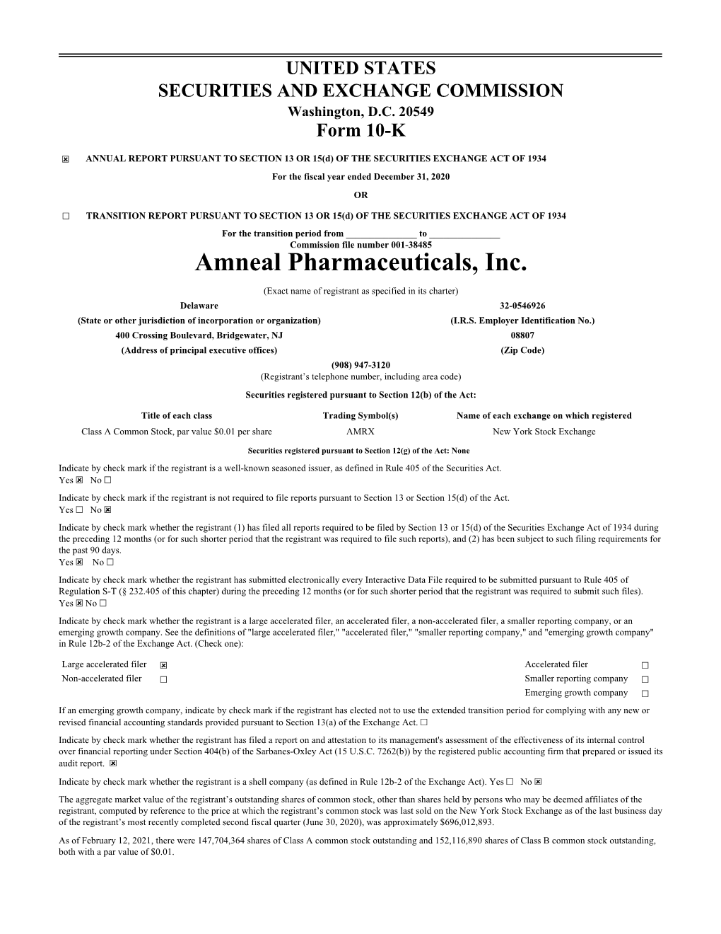 Amneal Pharmaceuticals, Inc