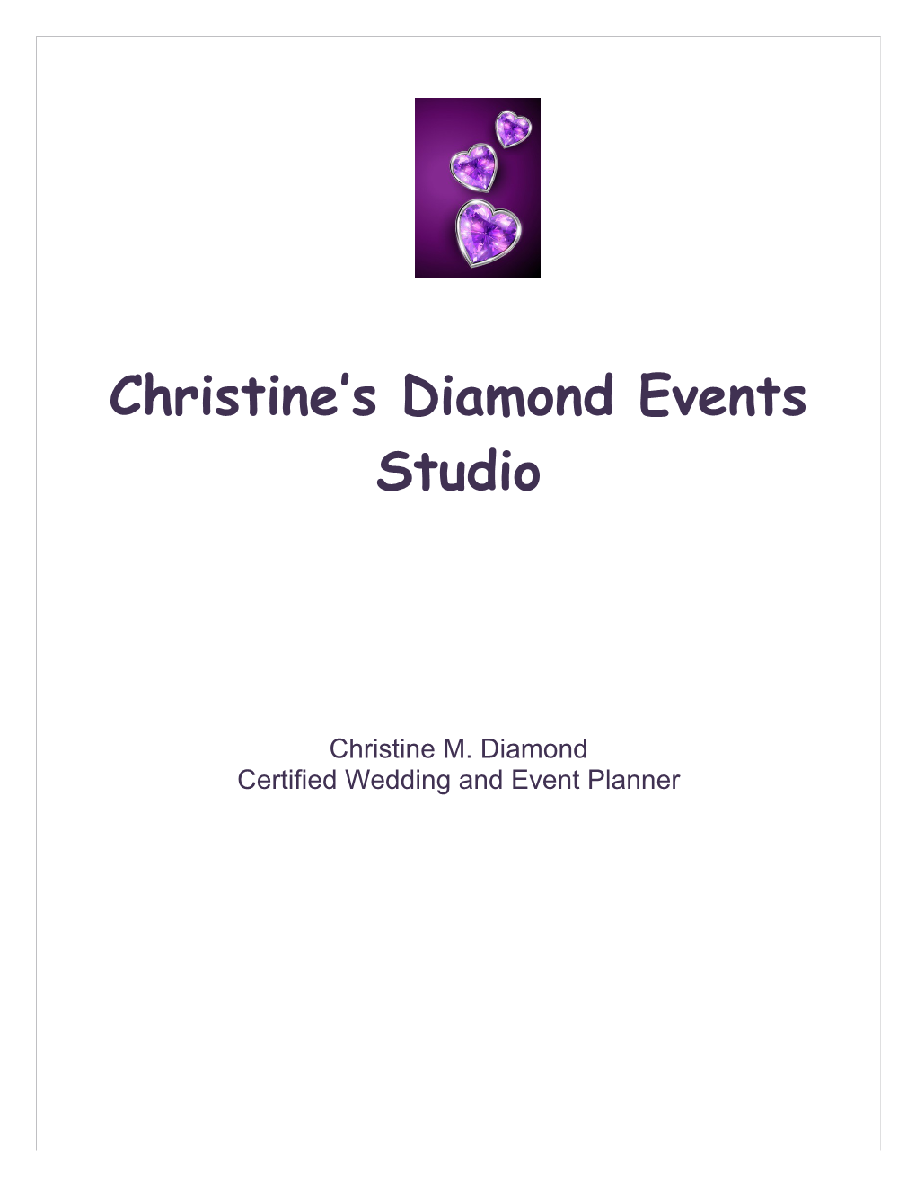 Christine S Diamond Events Studio
