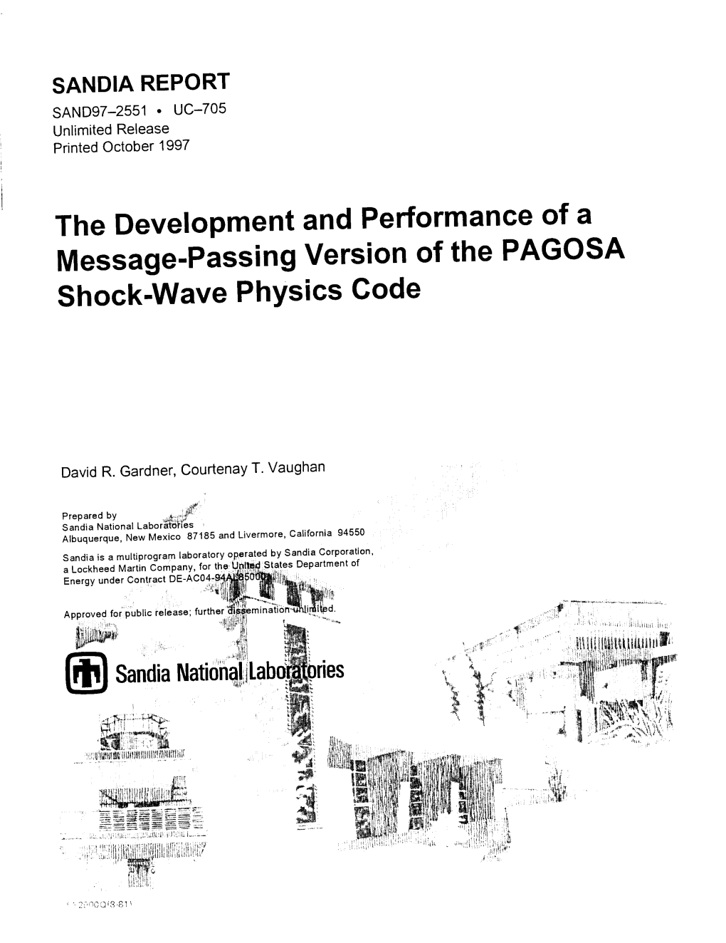 The Development and Performance of a Message-Passing Version of the PAGOSA Shock-Wave Physics Code