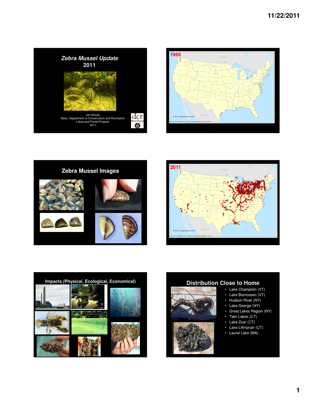 Zebra Mussel Update Handouts