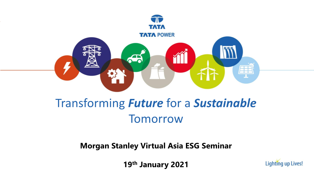 Transforming Future for a Sustainable Tomorrow