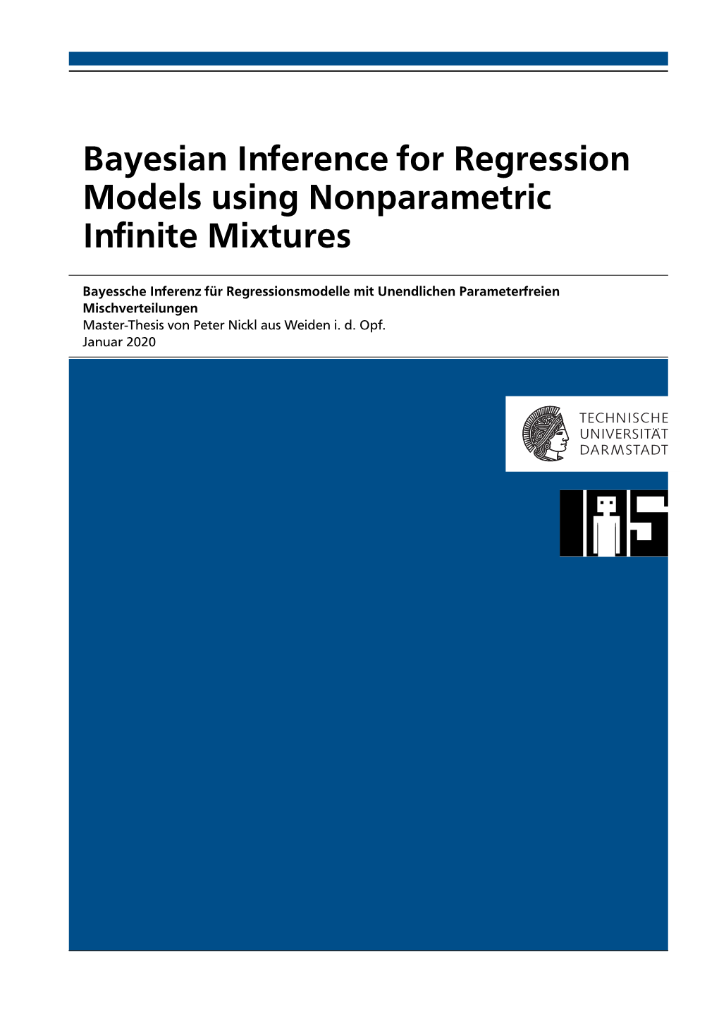 Bayesian Inference for Regression Models Using Nonparametric Infinite Mixtures