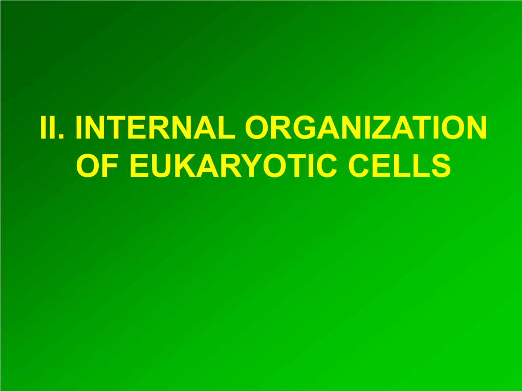 Compartimentation, Biological Membranes