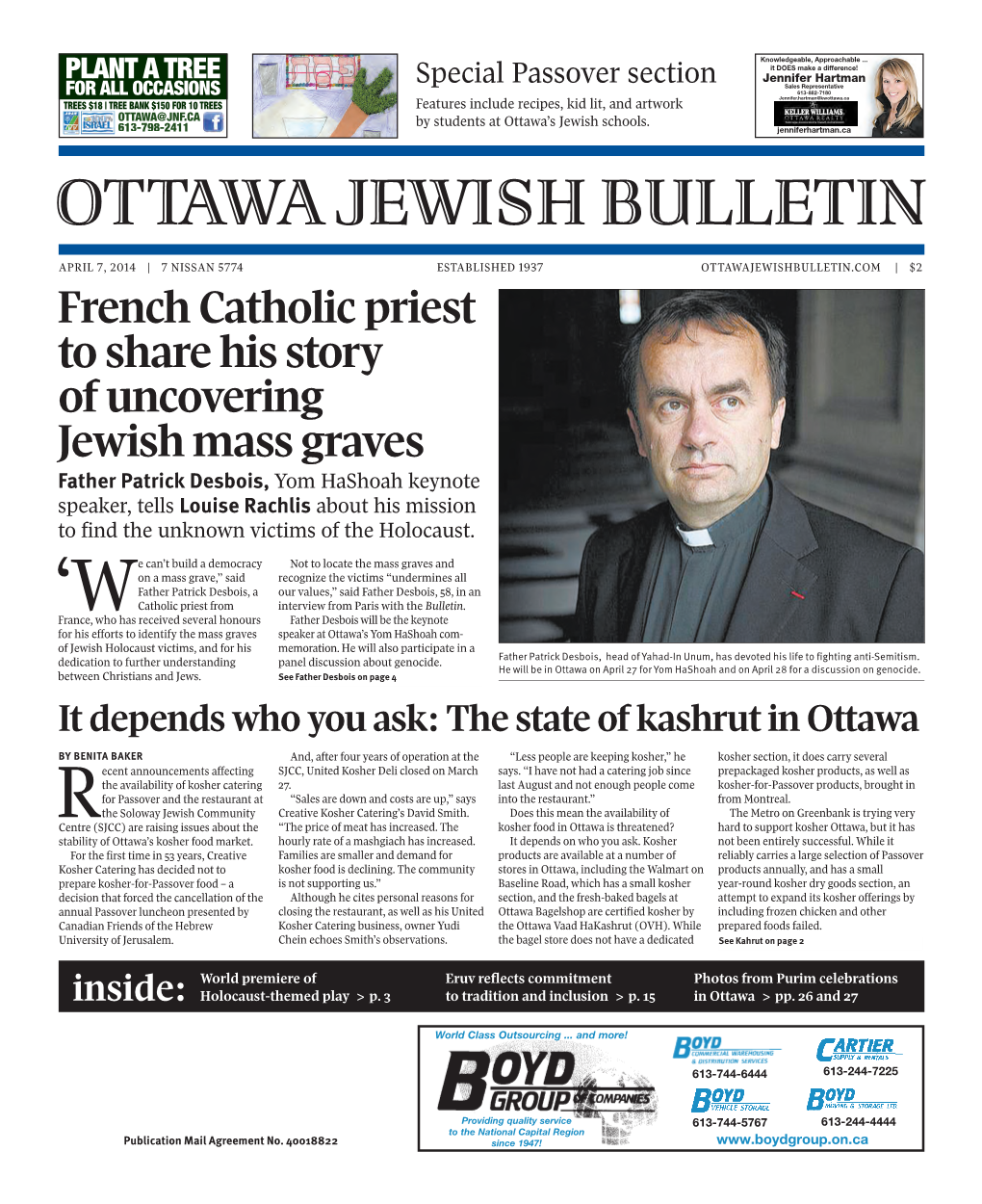 Ottawa Jewish Bulletin Inside