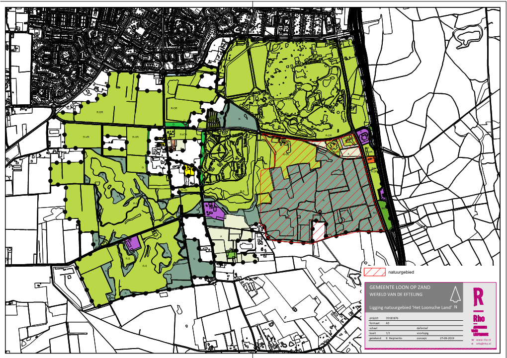 Ligging Natuurgebied ‘Het Loonsche Land’ N