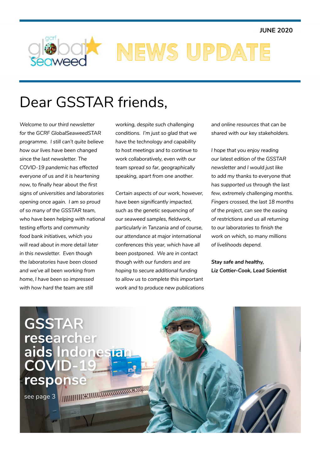 GSSTAR Researcher Aids Indonesian COVID-19 Response