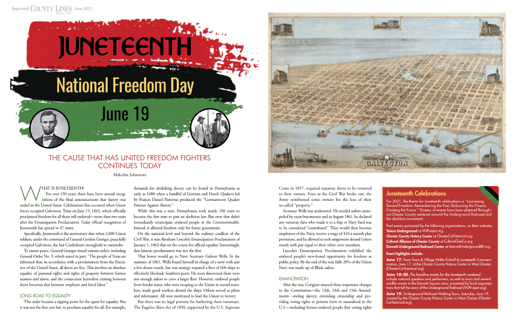 JUNETEENTH National Freedom Day June 19
