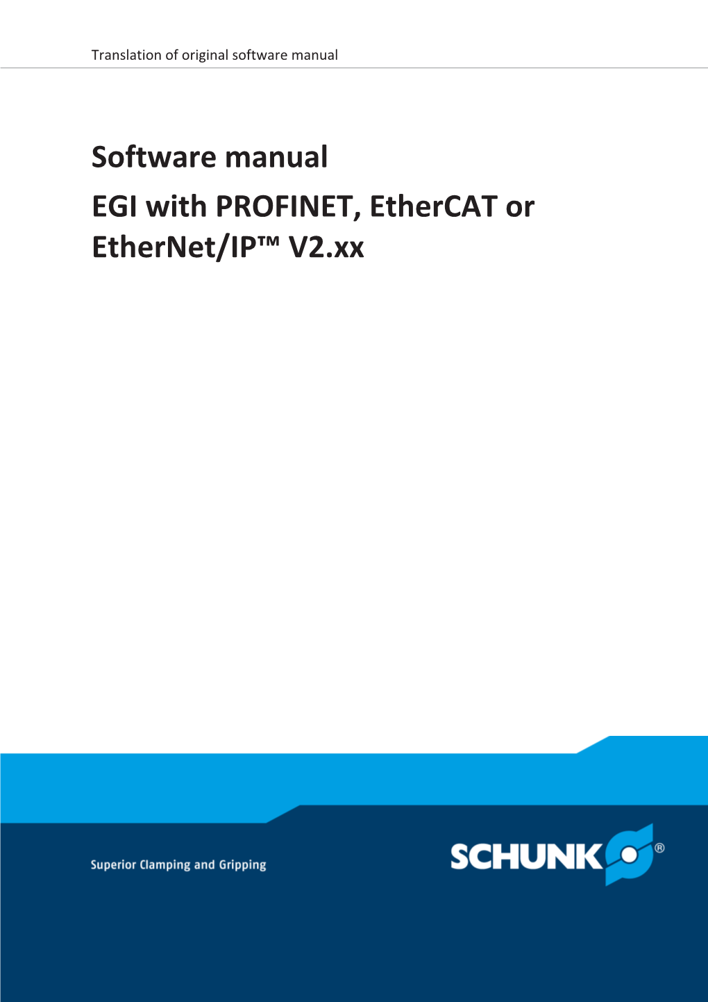 EGI Mit PROFINET, Ethercat Oder Ethernet IP™ V2.Xx En 03.00