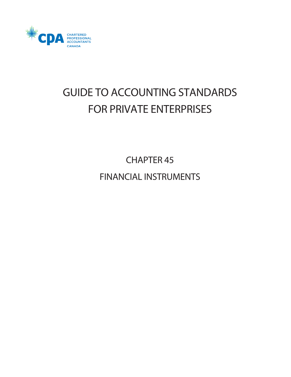 Guide to Accounting Standards for Private Enterprises