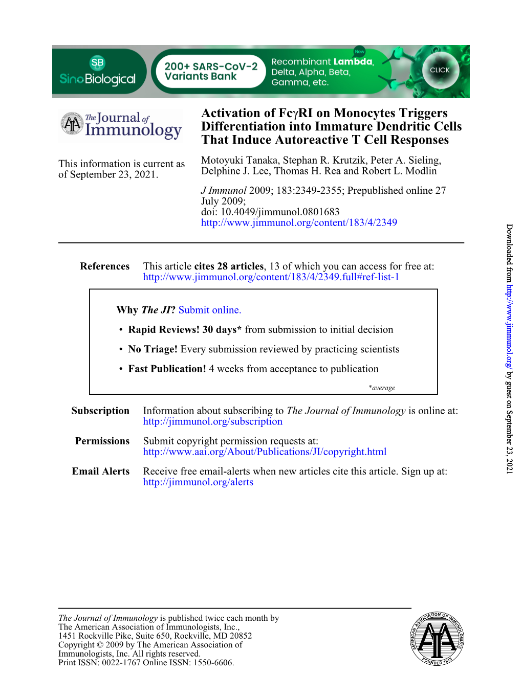 That Induce Autoreactive T Cell Responses Cells Differentiation Into