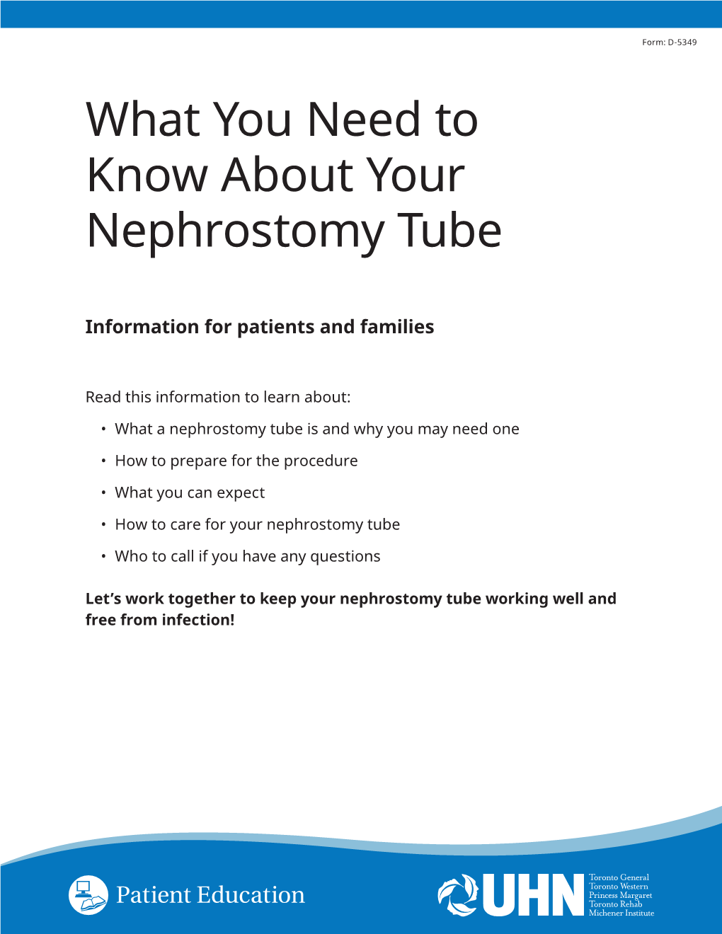 Nephrostomy Tube