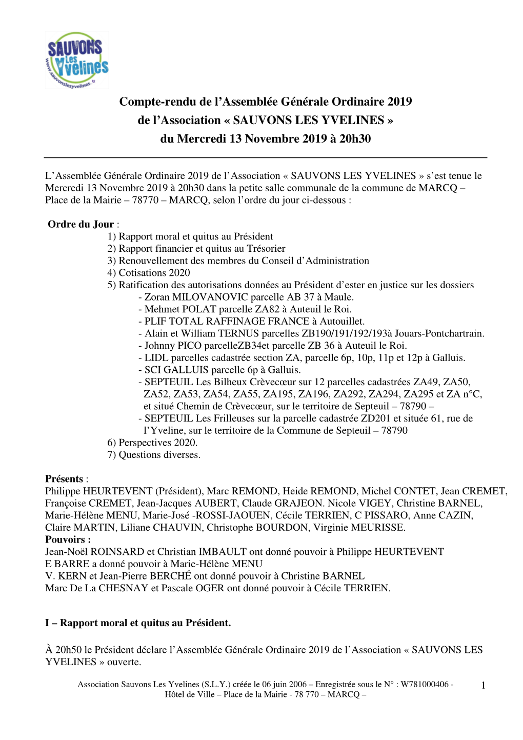 Compte-Rendu De L'assemblée Générale