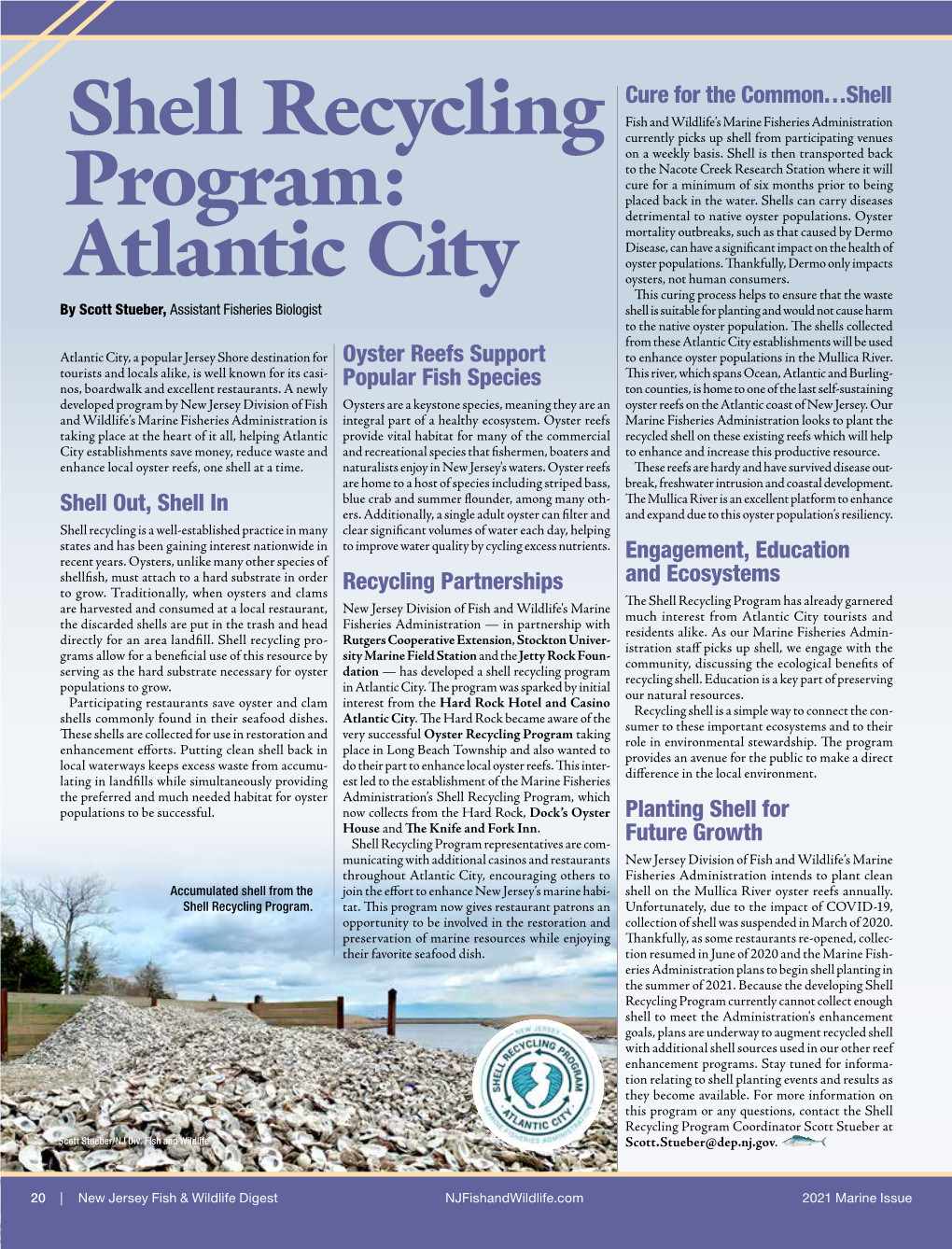 Shell Recycling Program: Atlantic City
