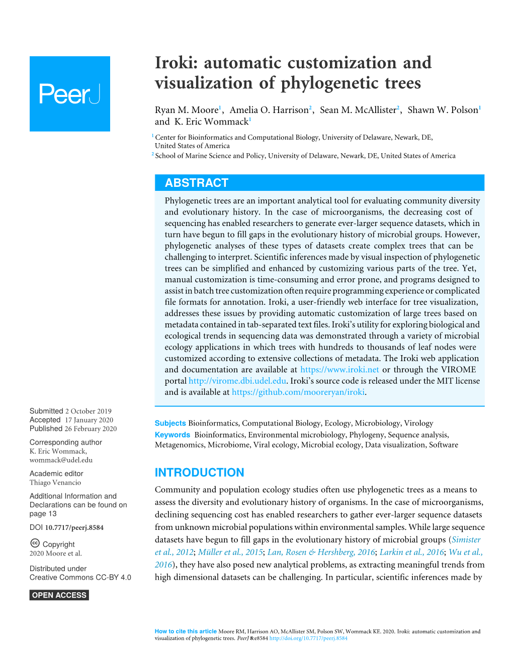Iroki: Automatic Customization and Visualization of Phylogenetic Trees