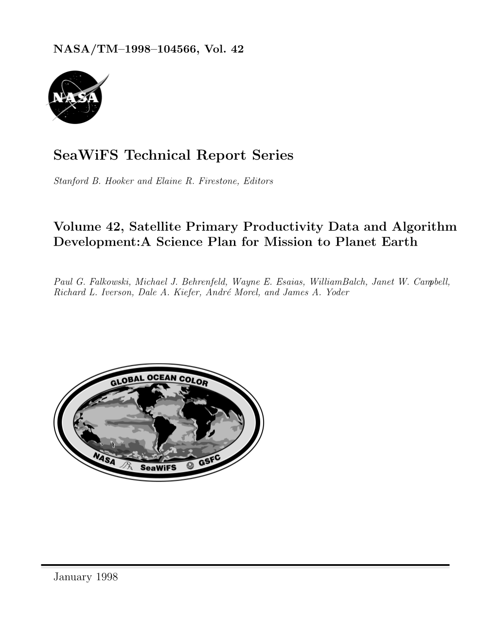 Seawifs Technical Report Series