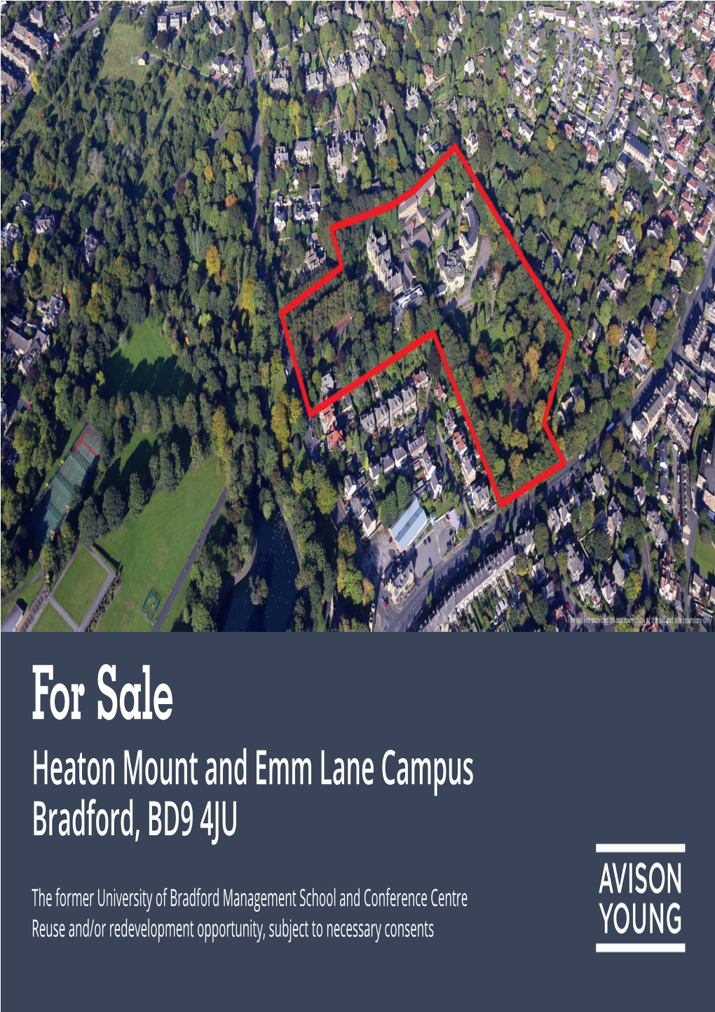 For Sale Heaton Mount and Emm Lane Campus Bradford, BD9 4JU