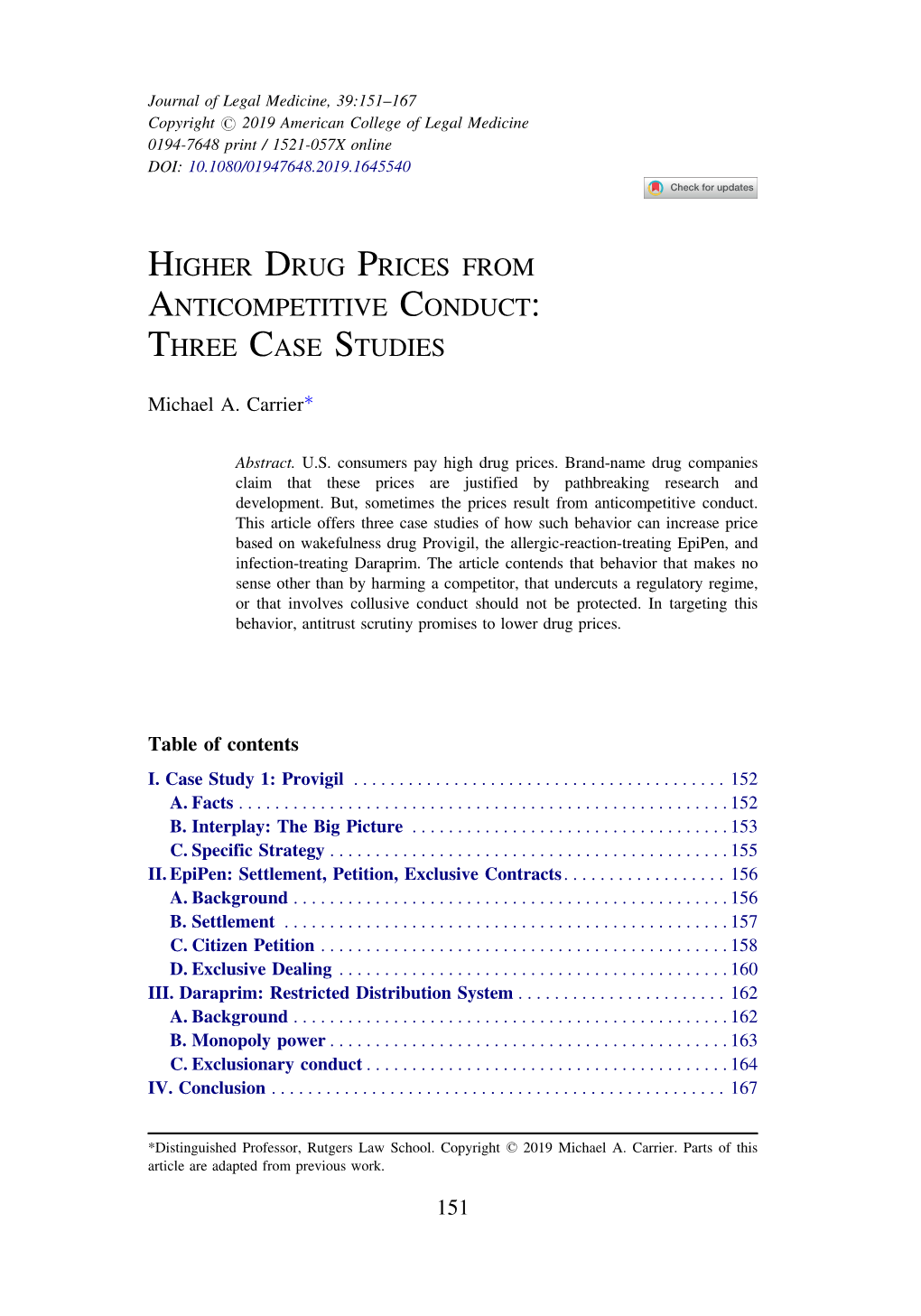 Higher Drug Prices from Anticompetitive Conduct: Three Case Studies