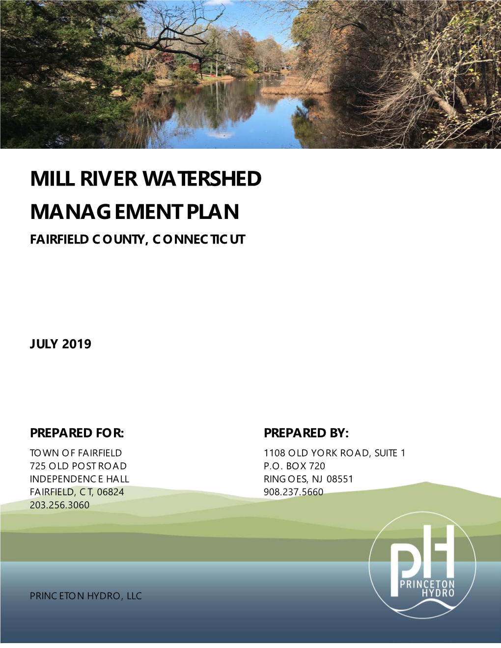 Mill River Watershed Management Plan Fairfield County, Connecticut