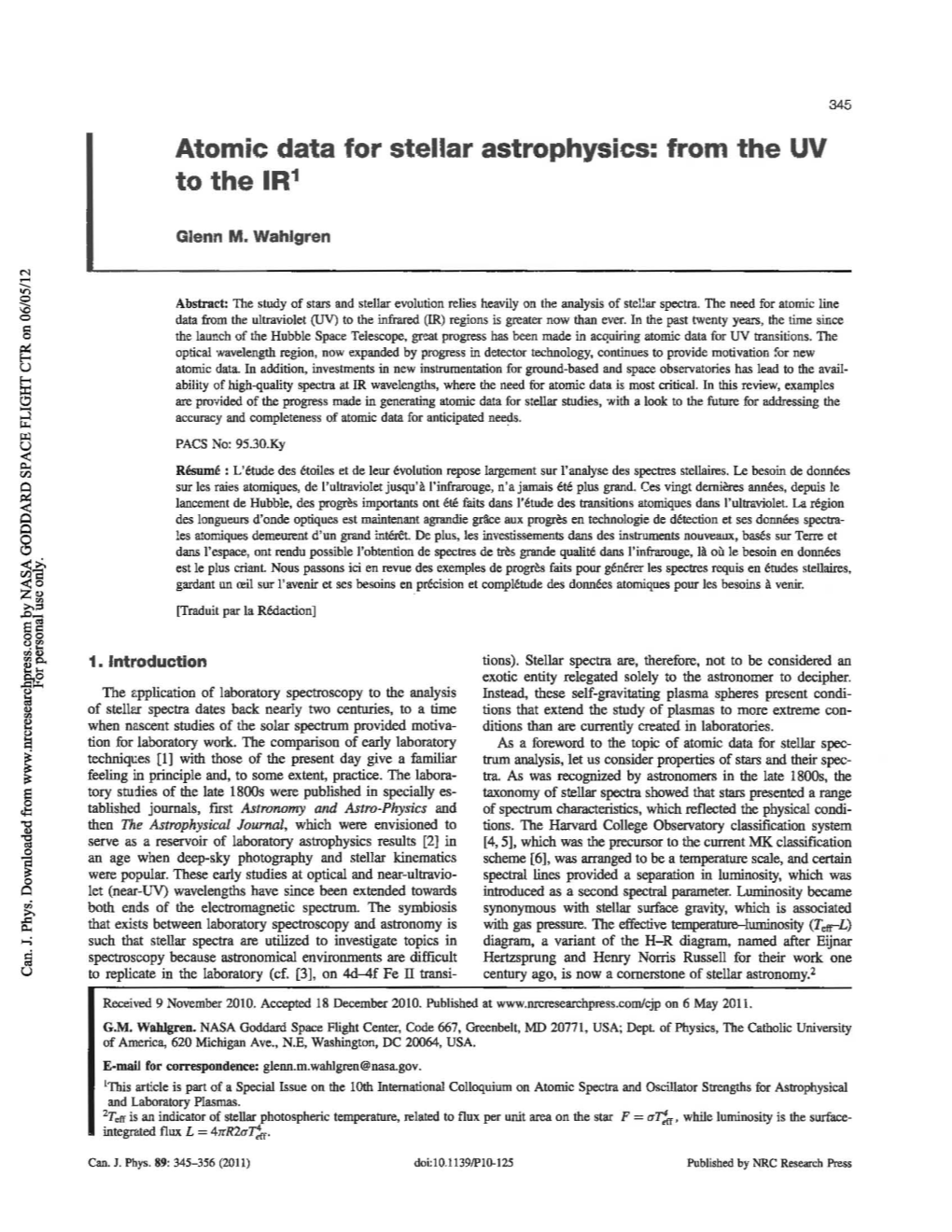 Atomic Data for Stellar Astrophysics: from the UV to the IR1