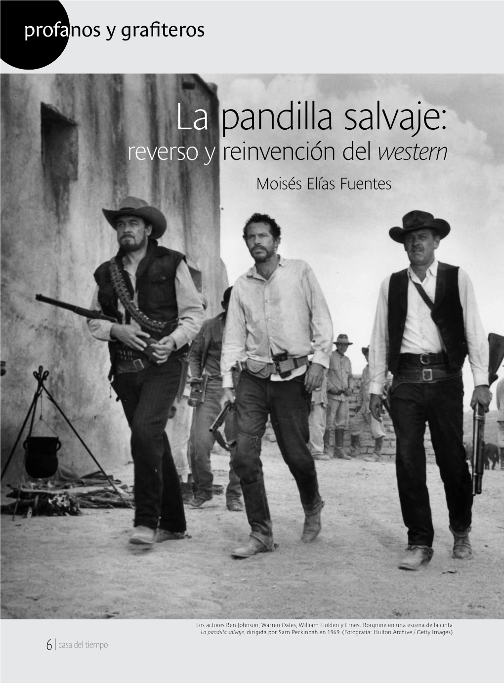 La Pandilla Salvaje: Reverso Y Reinvención Del Western Moisés Elías Fuentes