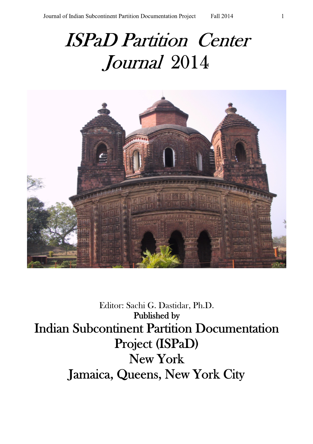 Ispad Partition Center Journal 2014