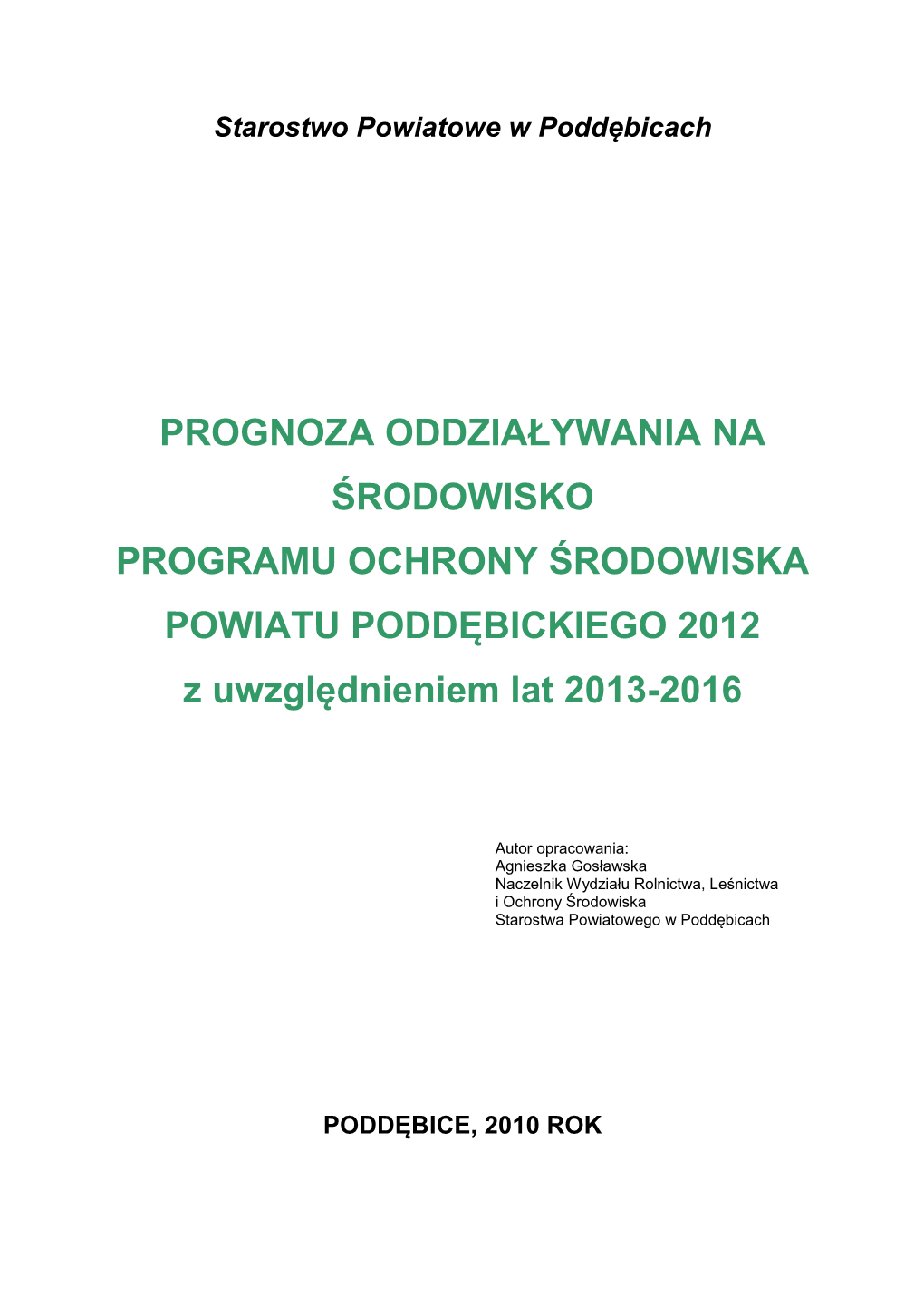 Starostwo Powiatowe W Poddębicach