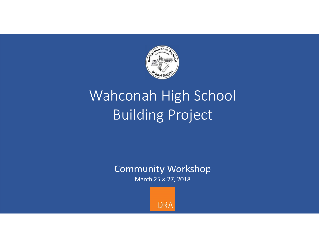 Wahconah High School Building Project