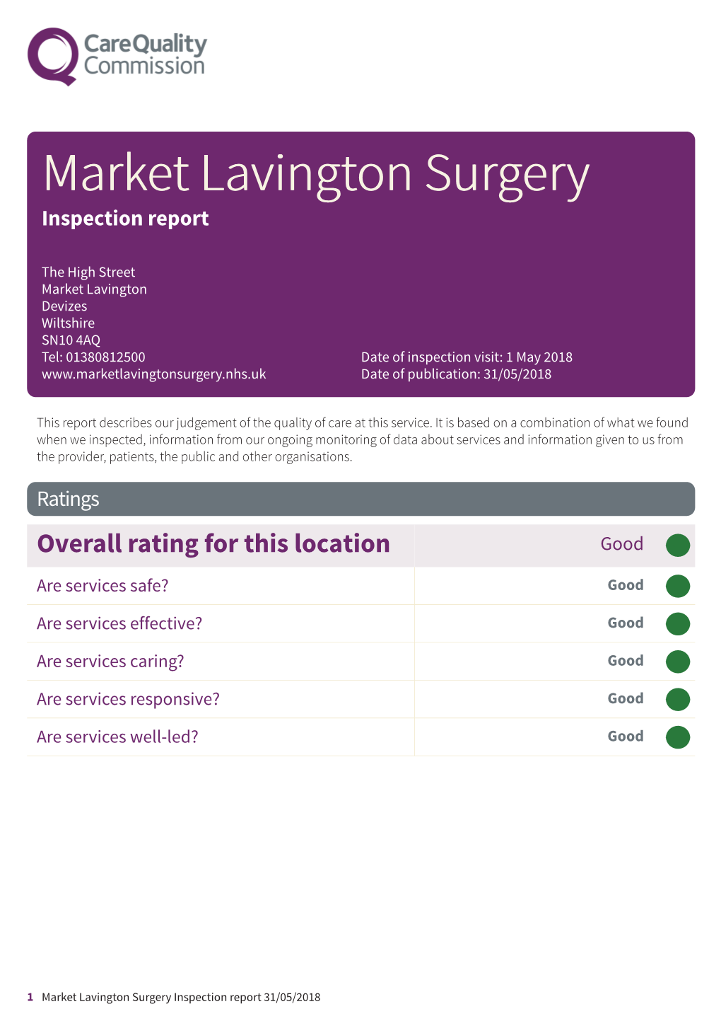 1-549453015 Market Lavington Surgery